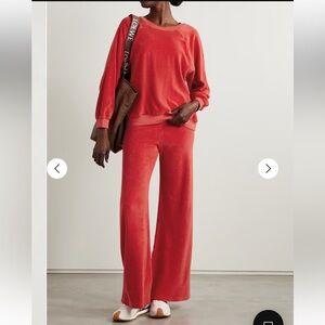 Suzie Kondi velour Clemente zephyra high waist flare pants